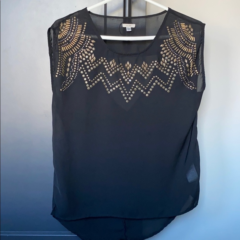 Cap-sleeved Blouse